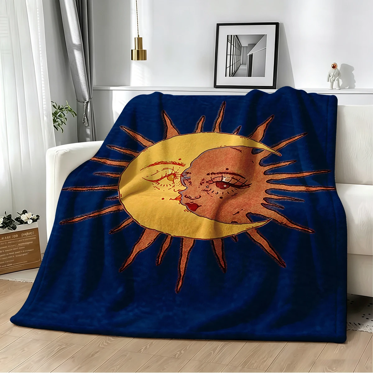 Celestial Soul  Flannel Blanket Warm Soft Halloween Christmas Couch Warm Cozy Decorative Decor Gift for All Season