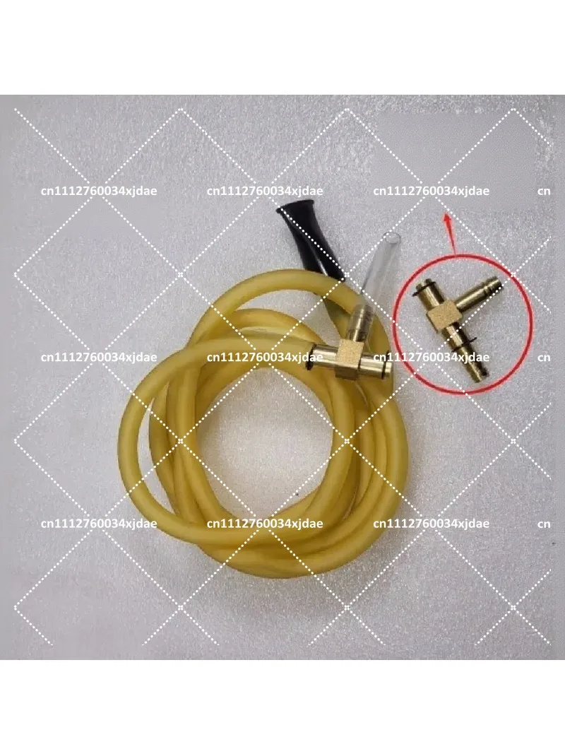 Glass Blowing Pipe with Rubber Hose, Professional Lampworking Tool for Shaping