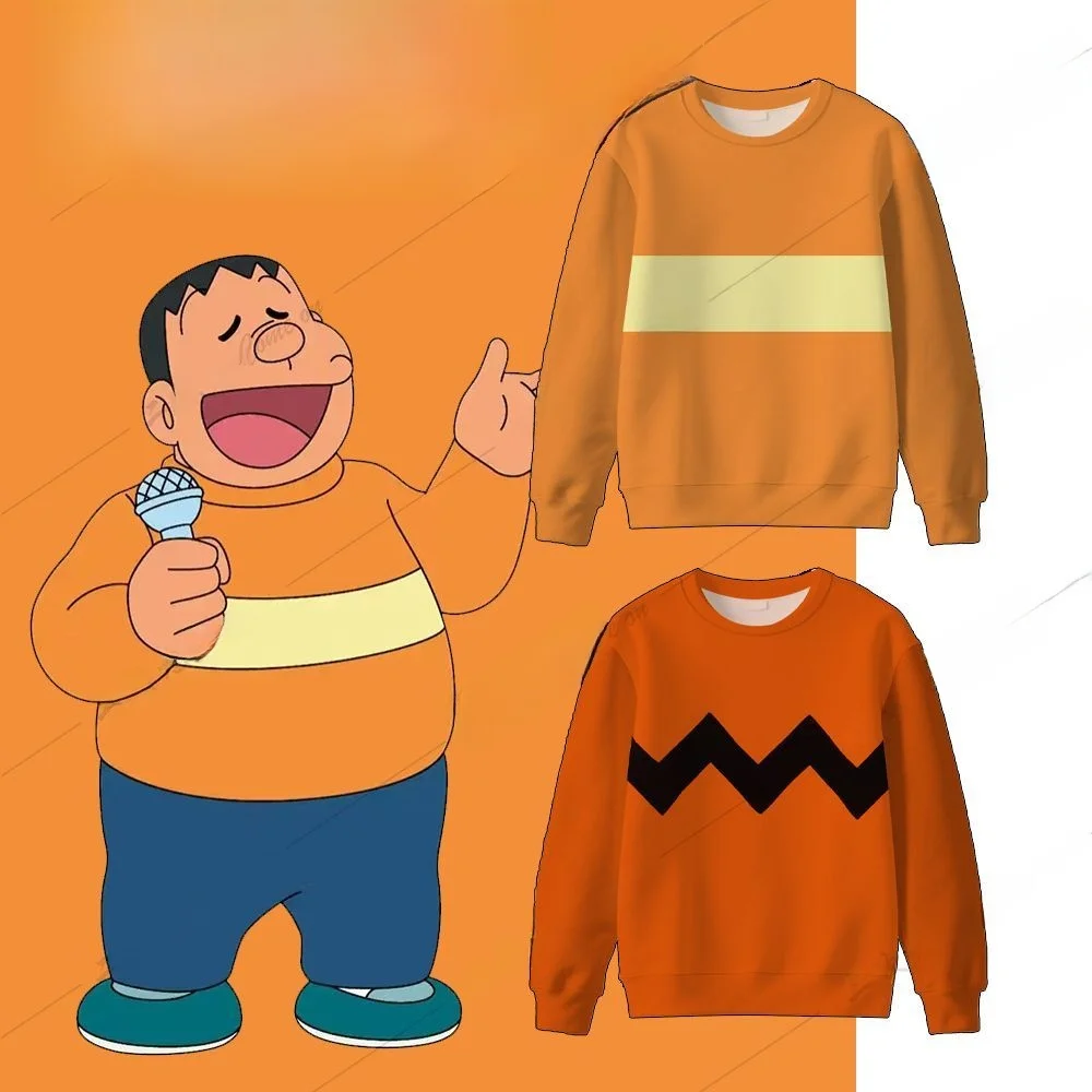 

Мультяшная толстовка-худи с круглым вырезом, молодежная, из полиэстера, с длинными рукавами, повседневная одежда для лета и осени, облегающий крой, Jaet