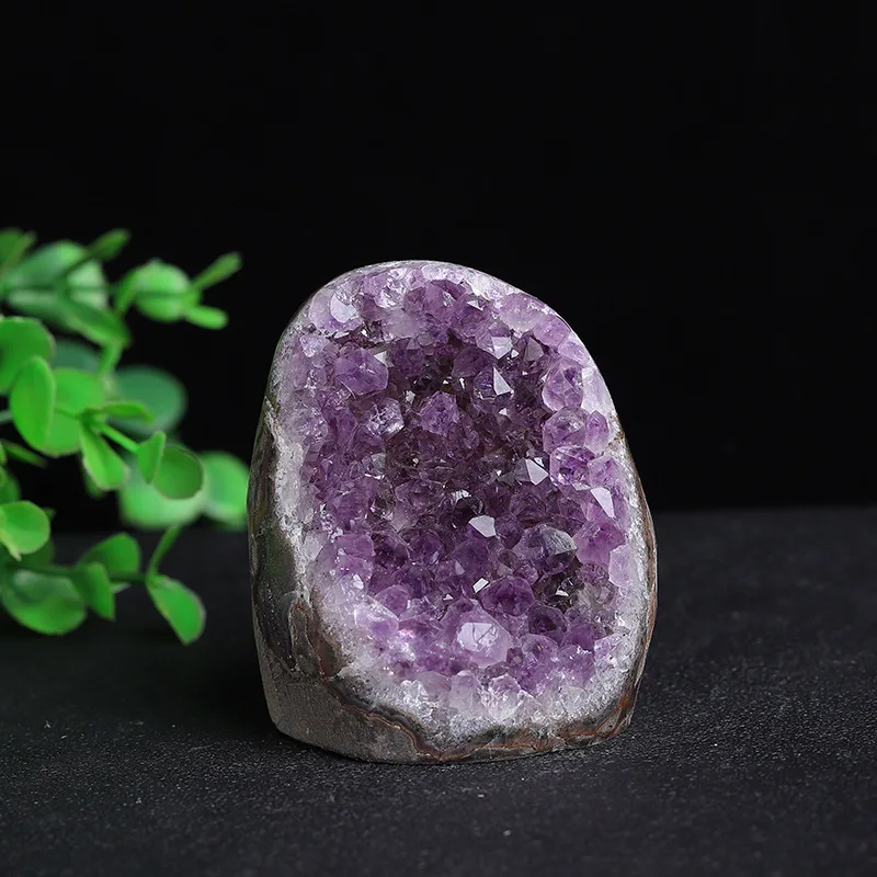 Large Natural Raw Amethyst Geode Purple Crystal Quartz Cluster Dream Energy Healing Thunder Stone Home Decoration Purple Crystal