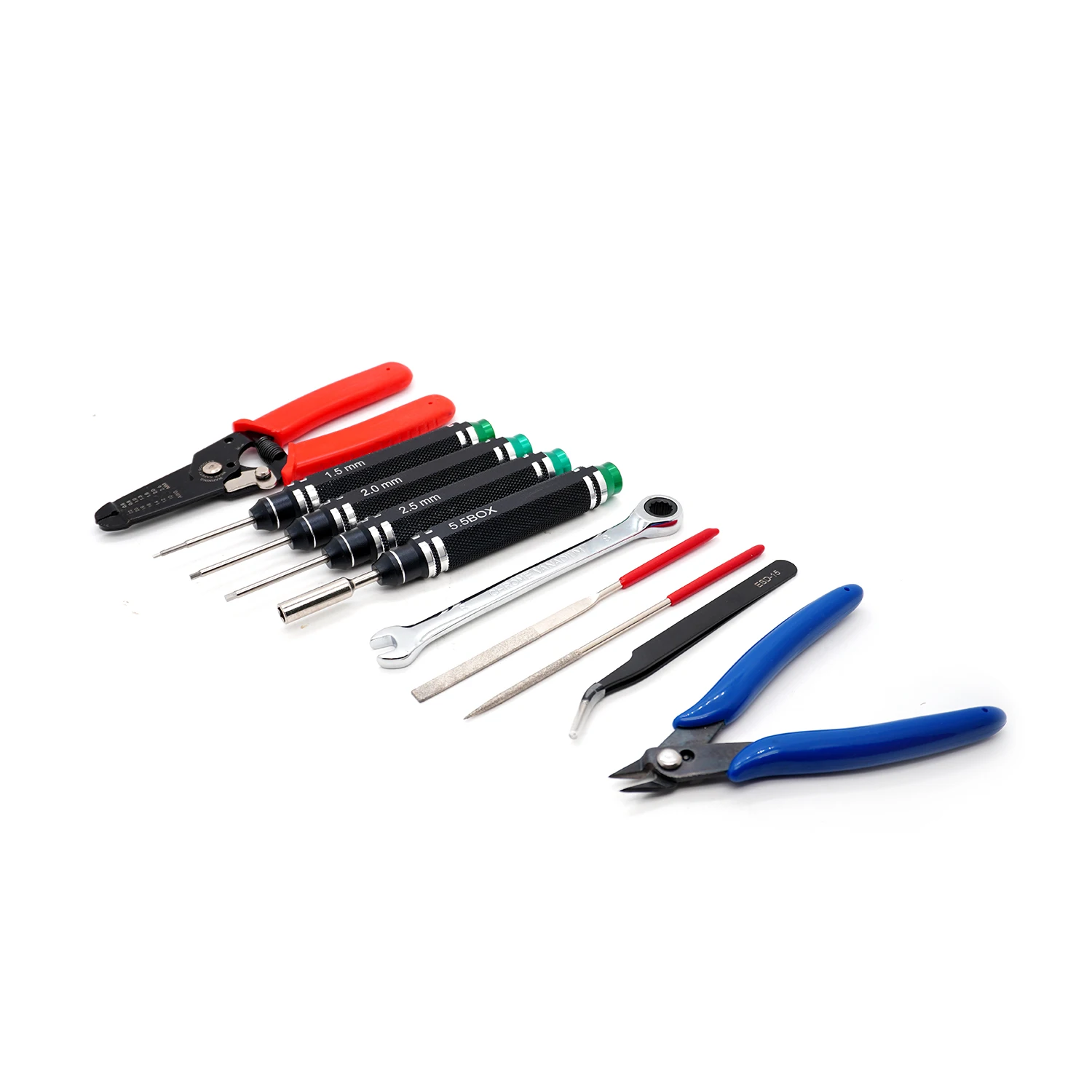 10PCS Hex Schraube Fahrer Schraubendreher Set 1,5/2,0/2,5/5,5mm Hexagon Tool Kit Für FPV Racing Drone Heli Flugzeuge Autos Boot RC Teile