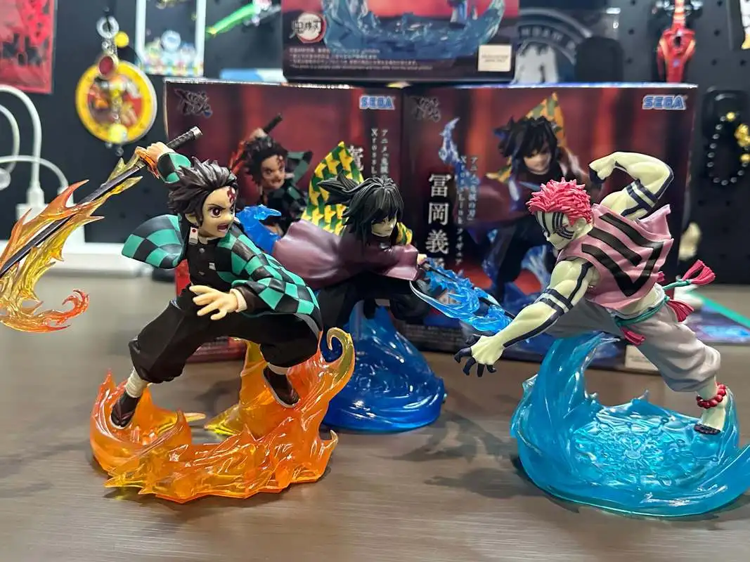 

Genuine SEGA Xrosslink Demon Slayer Akaza Tomioka Giyuu Kamado Tanjirou Anime Action Figure Desktop Collectible Model Toy Gift