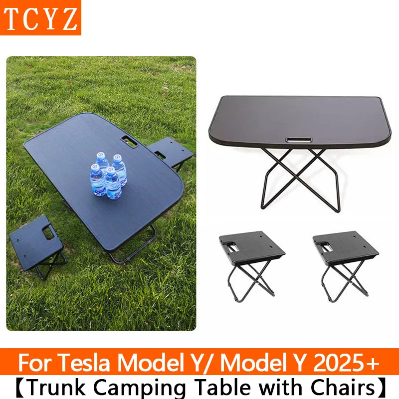 

TCYZ For Tesla New Model Y 2025 Juniper Trunk Portable Picnic Table Travel Folding Work Rest Camping Board Car Accessories