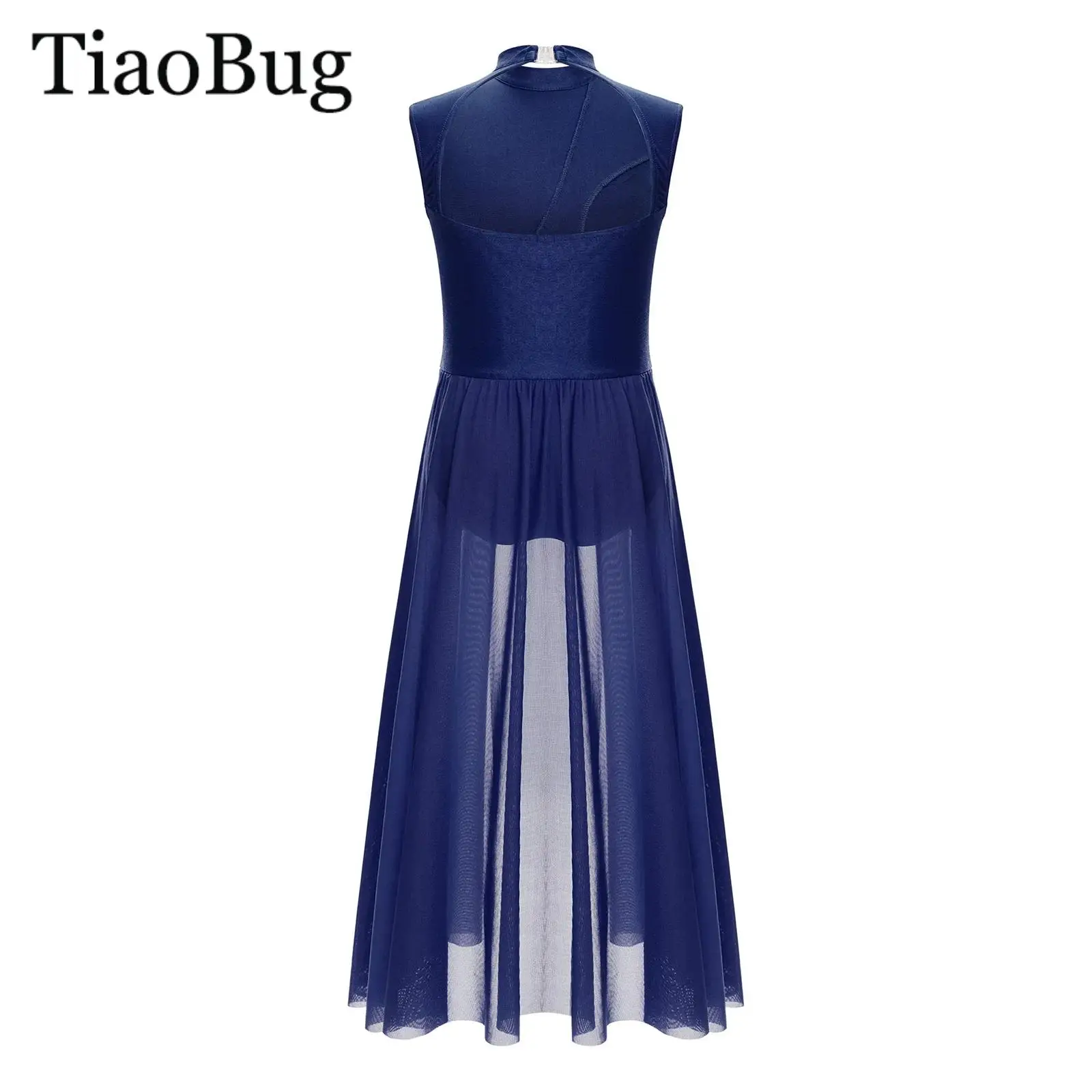 Meisjes Bloemen Kant Patchwork Hedendaagse Lyrische Dans Jurk Mouwloos Ballet Gymnastiek Kunstschaatsen Turnpakje Jurk Danskleding