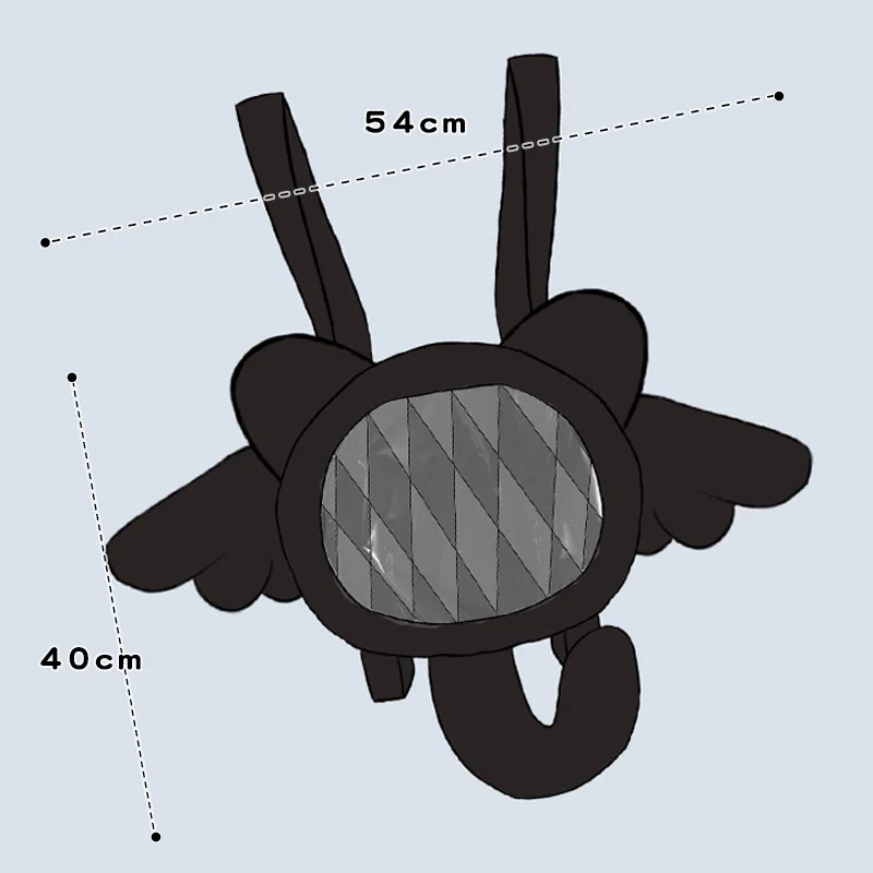 Anime Cartoon Angel Wing Clear Ita Bag Mooie Pluche Handtas Tiener Studenten Rugzak Schoudertas Halloween Party Geschenken Itabag