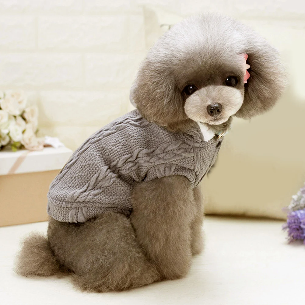 

Mall Dog Clothing Size Pet Comfortable Sweaters Puppy Winter Knitwear Warm Clothes
