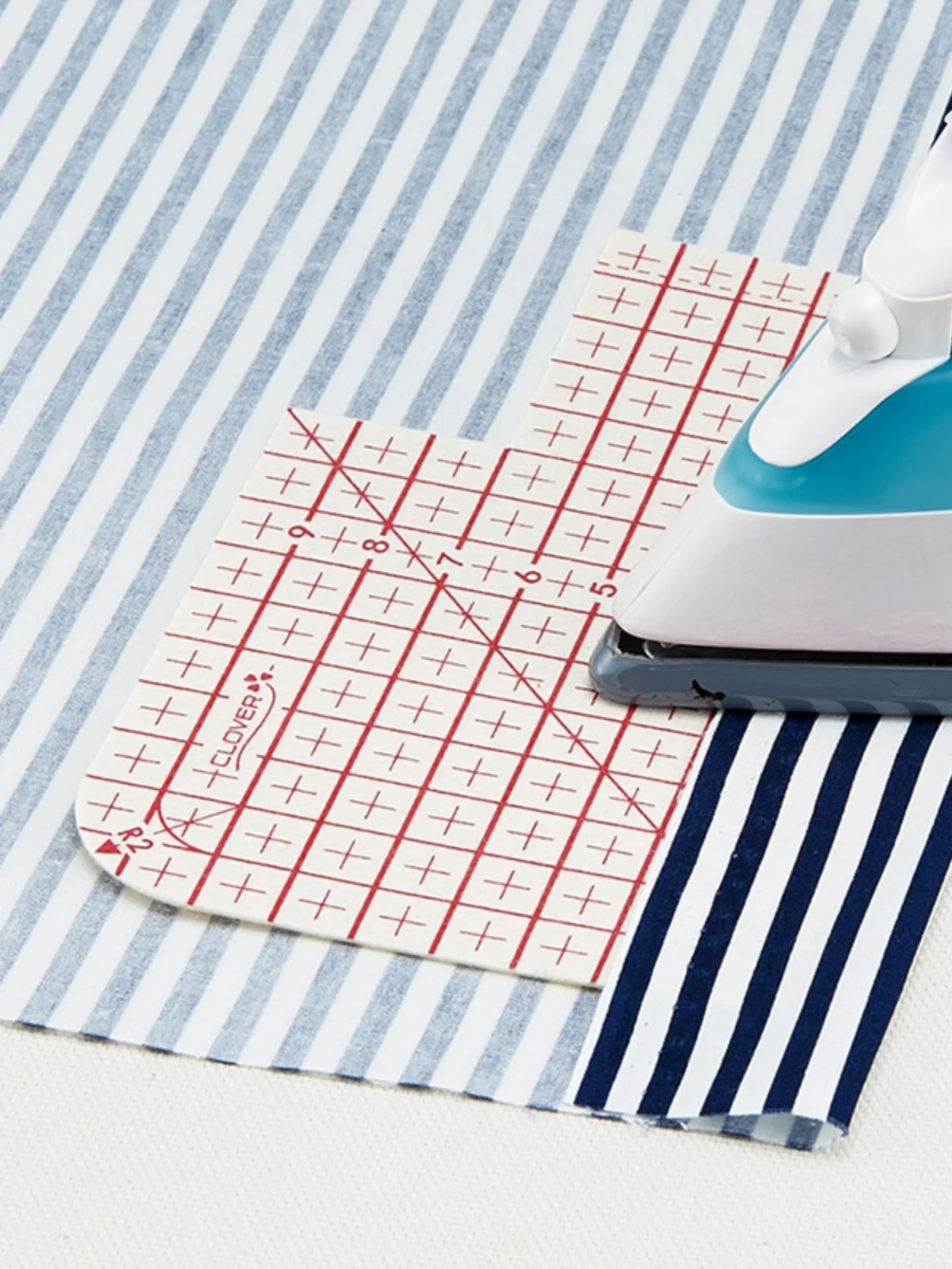Regla de planchado resistente a altas temperaturas, herramienta de medición de colcha de retales, accesorios de costura DIY de marca japonesa