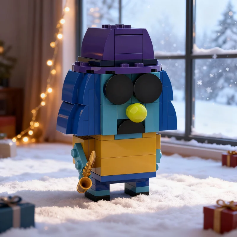 

132pcs MOC Brickheadz Zoot The Muppets Electric Mayhem Edition Model Building Blocks Architecture Christmas Gifts Toy Brick