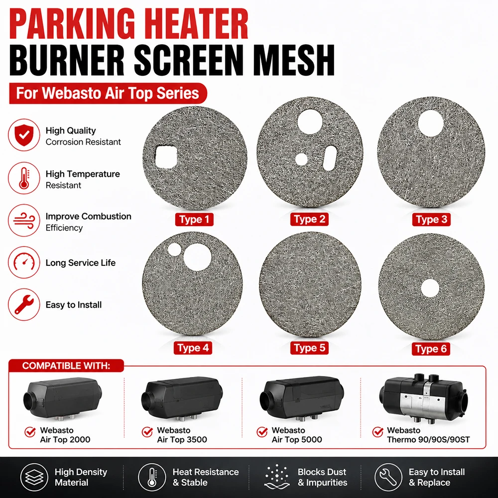 Air Top 2000ST/S AT3500/5500 AT2000 EVO Thermo Top 90 ST pro 50 Burner Mesh Compatible Part for Webasto Parking Heaters