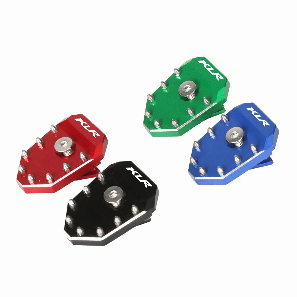 KLR LOGO CNC Pedal de freno derecho almohadilla de extensión de reposapiés para Kawasaki KLR650 KLR 650 2008-2023 2009 2010 2011 2012 2013 2014