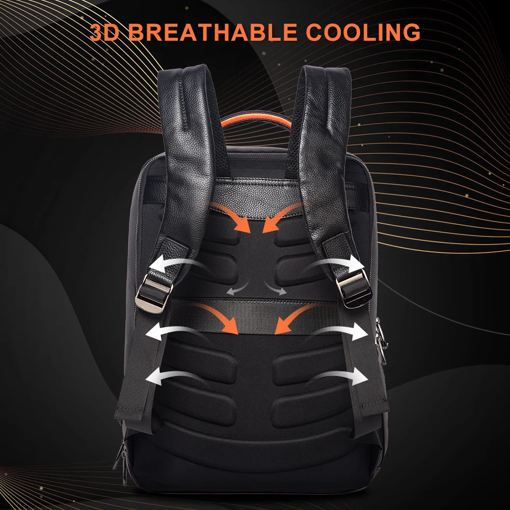 HUMERPAUL-حقيبة ظهر للسفر قابلة للتوسيع للرجال ، سعة كبيرة ، عمل ، مدرسة ، كمبيوتر محمول ، خارجي ، USB ، أو"