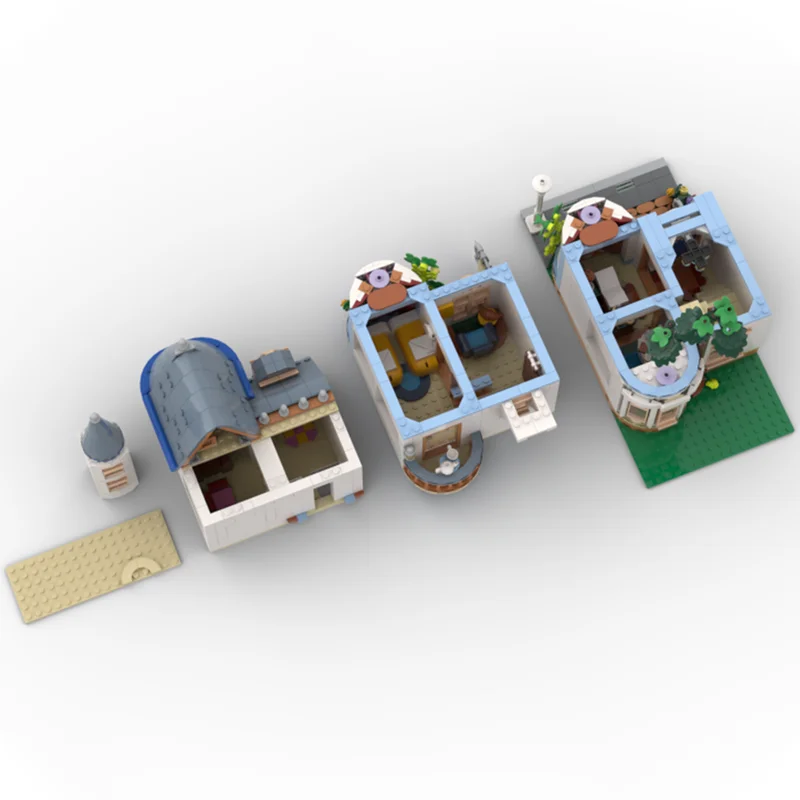 1454 pezzi Moc Castello creativo Building in famiglia Modello modulare Building Blocks Set Educazione Assemblaggio fai da te Mattoni Giocattoli Regalo per bambini