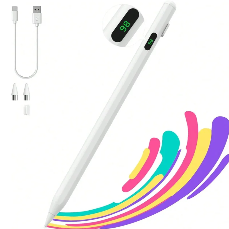 Magnetic Touch Capacitive Screen Stylus for Tablet Computers Designed for Use with LCD Power Display Screens and Touch Screen