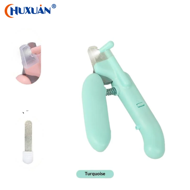 LED Light Pet Nail Clipper Professional Grooming Scissors With Light File For Dogs Cats Small Animals Paw Trimmer Anti Splatter