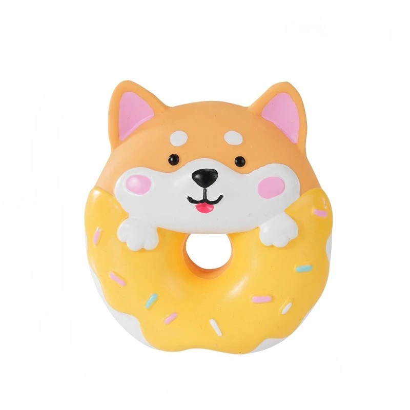 Juguete de goma pollo con sonido para perros y gatos