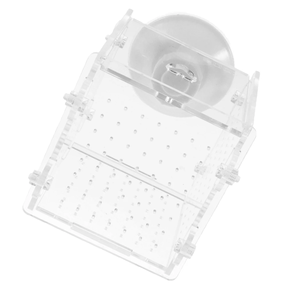 

Fish Fry Isolation Box Aquarium Breeder Tank Snail Catcher Shrimp Box Acrylic Material Durable Use Easy Safe Practical Pet