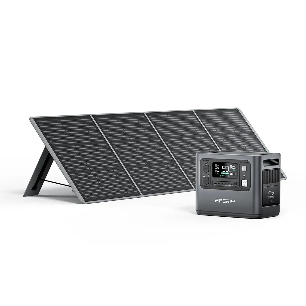 960Wh portable battery generator with 200w solar panel portable emergency backup station solar power generator