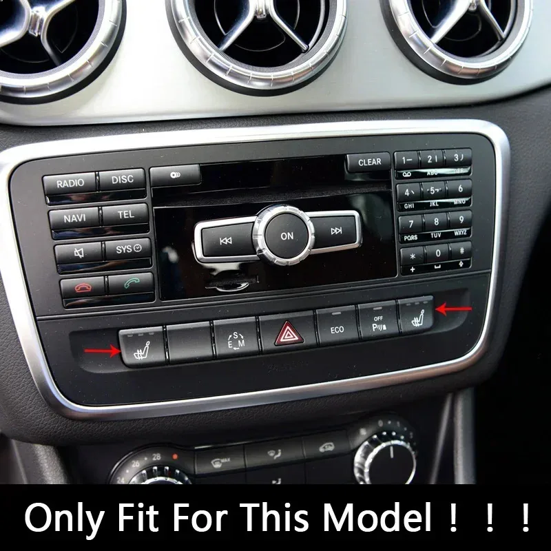 For Mercedes Benz GLA X156 CLA C117 A B Class W176 W246 Car Center Console Buttons Trim Cover Decals Interior Button Accessories
