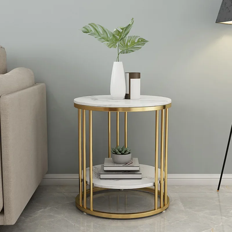 

Ihome nordic Sofa Beistell tisch Licht Luxus moderne minimalist ische Wohnzimmer nach Hause Marmor kleinen Couch tisch ins Stil