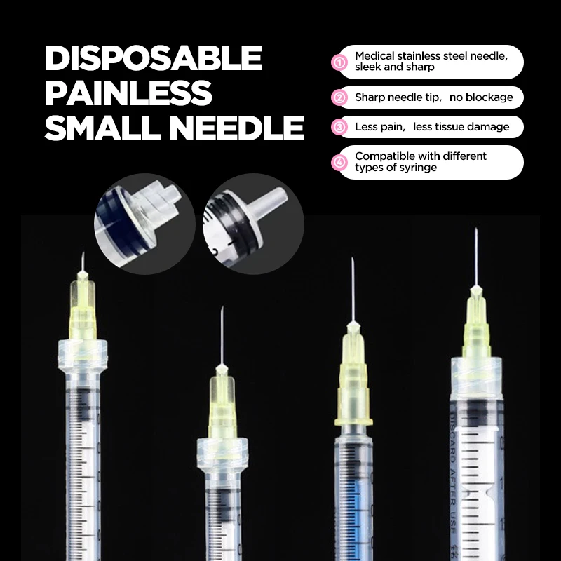 Meso Needle 34G 32G 30G 4mm 6mm 13mm Individually Packed Sterile Painless Small Hypodermic Needles Superfine Beauty Needle