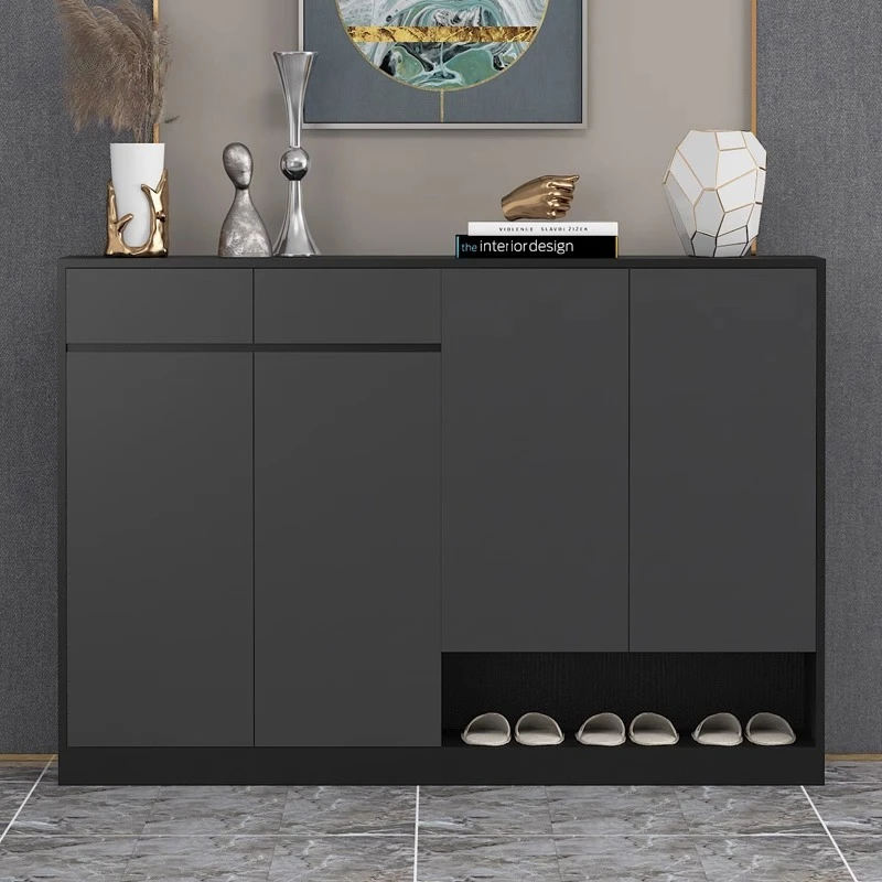 

Modern Black Shoe Rack Space Saving Narrow Vertical Shoe Rack Luxury Storage Muebles Para El Hogar Furniture Living Room