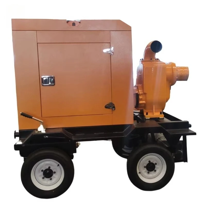 Bomba de água de motor tipo silencioso de 6 polegadas 100 para HP com opções de partida automática Preço de fábrica Controle de inundação