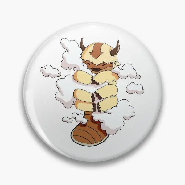 Appa With Clouds Avatar The Last Airben  Soft Button Pin Gift Lover Brooch Decor Funny Lapel Pin Hat Women Clothes Badge Cute