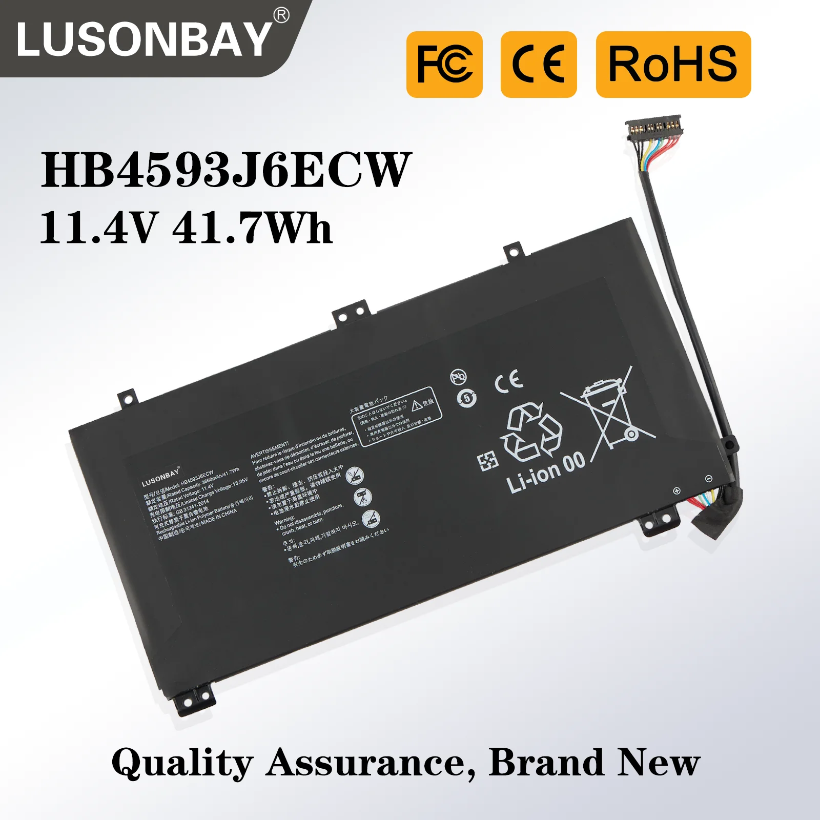 HB4593J6ECW Battery For Huawei MateBook 13 2020 WRT-W19 WX9 W29 I7 HN-W19L W19R WRT-W09 W19L WRTB-WFH9L WRTB-WFH9F WRTB-WAH9L
