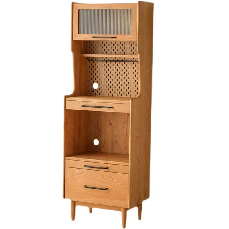 

Nordic chest solid wood dining side cabinet, modern simple multi-functional coffee cabinet, small apartment