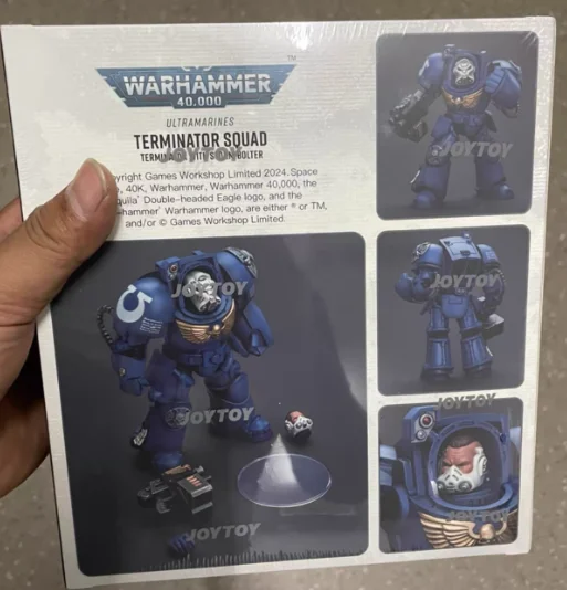 

[SF] JOYTOY 1/18 Action Figure Warhammer 40K Ultramarines Terminator Squad Terminator with Storm Bolter Prime Model Toy Gift