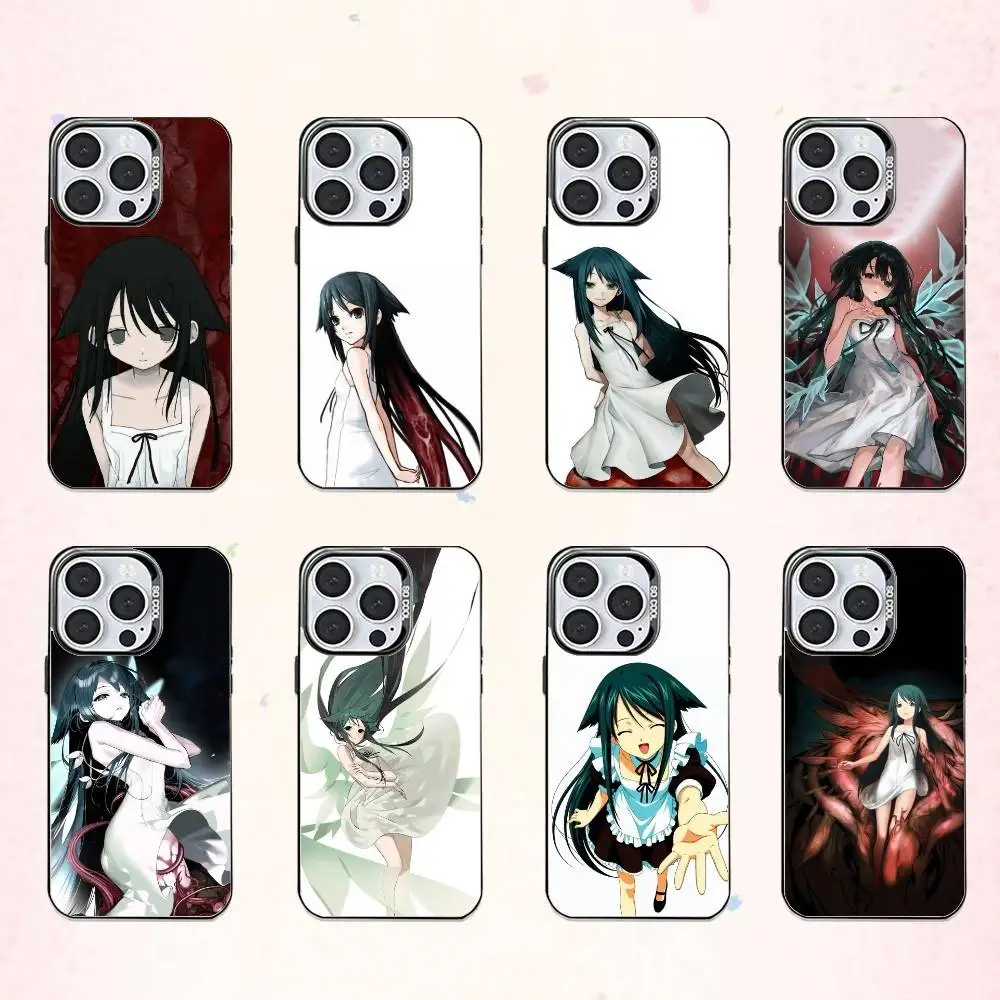 

Horror Fiction T-The Song of S-Saya Phone Case For iPhone17,16,15,14,13,12,11 Plus,Pro Max Colored Silver Plated Inside Cover