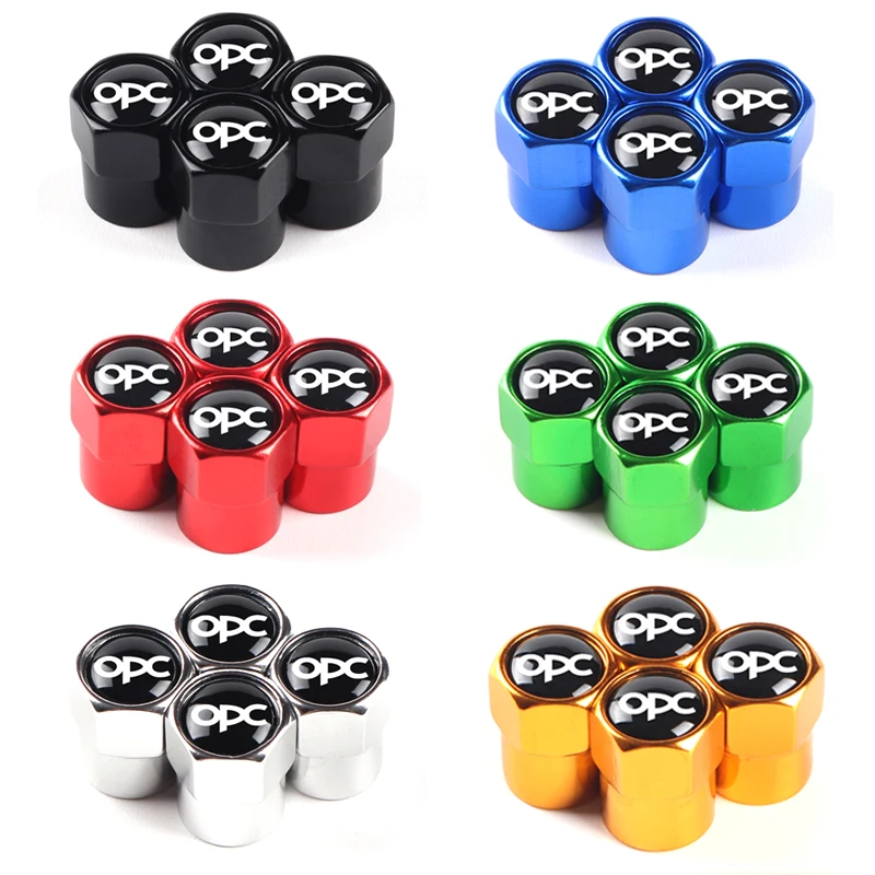 4PCS Car Wheel Tire Valve Stem Caps Airtight Cover For Opel OPC Astra G H J K F Corsa D Zafira Insignia Mokka Regal Accessories