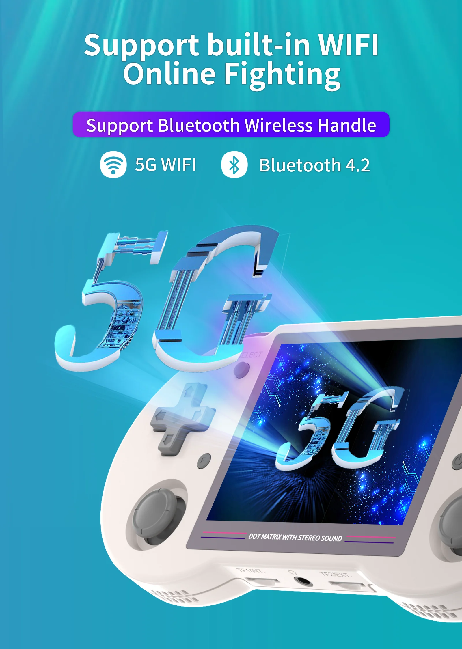 Imagem -04 - Anbernic-handheld Game Console Retro Video Player Suporte Wi-fi Jogos Online Suporte Bluetooth 3.5-polegada Tela Ips Rg353ps