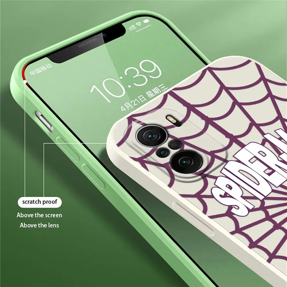 Cartoon Marvel Spider-Man Amazing Silicone Case For Xiaomi Poco X4 X5 Pro X3 NFC GT M3 M4 Pro 5G M5 F3 F4 F5 F6 Pro Phone Cover