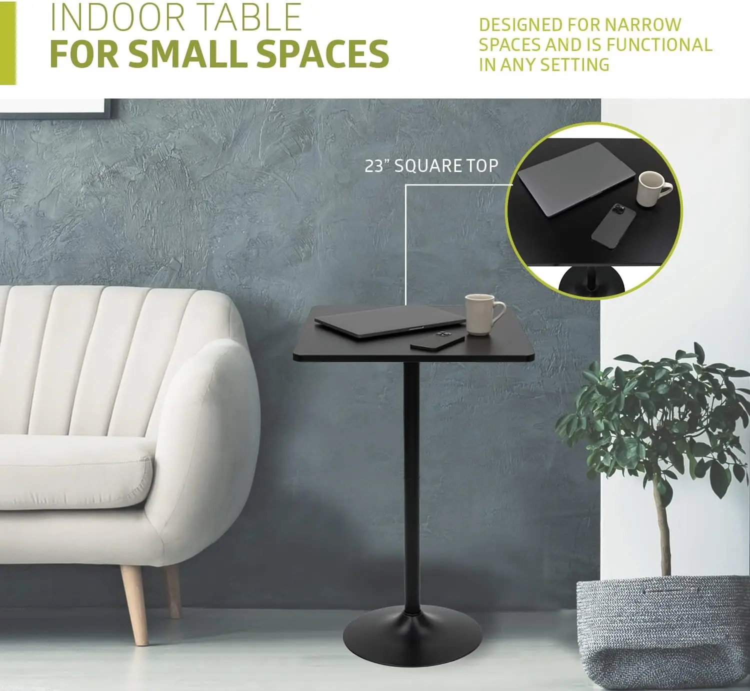 Аналогичный паб-стол, черный