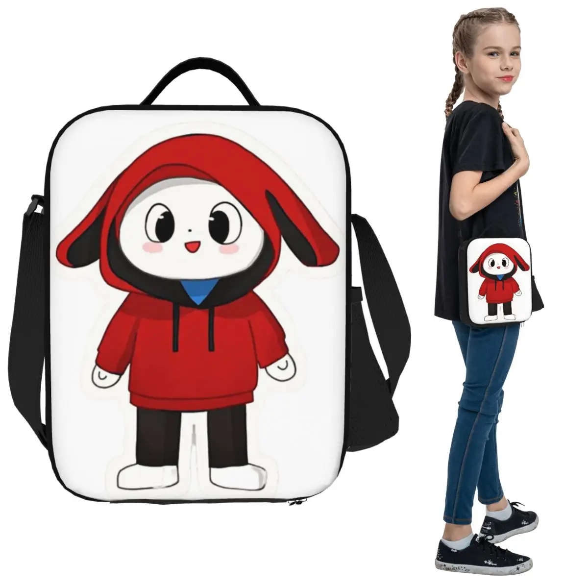 

Jj Mikey Maizen Изолированная сумка для обеда для женщин Офисный холодильник Термальная коробка для еды Сумка Портативные ланч-боксы Контейнер