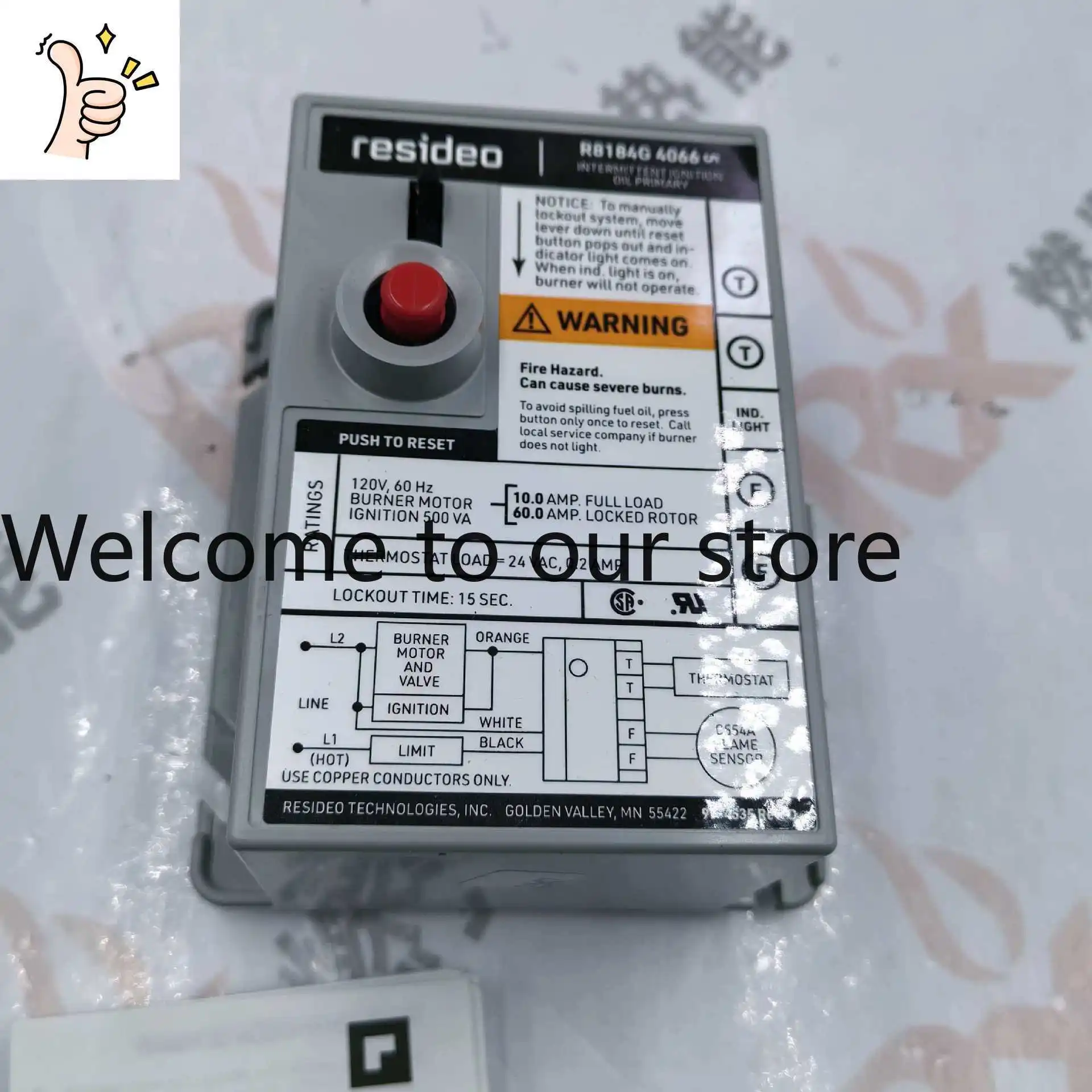 Honeywell R8184G4066 Fuel Gear Control with Intermittent Ignition System