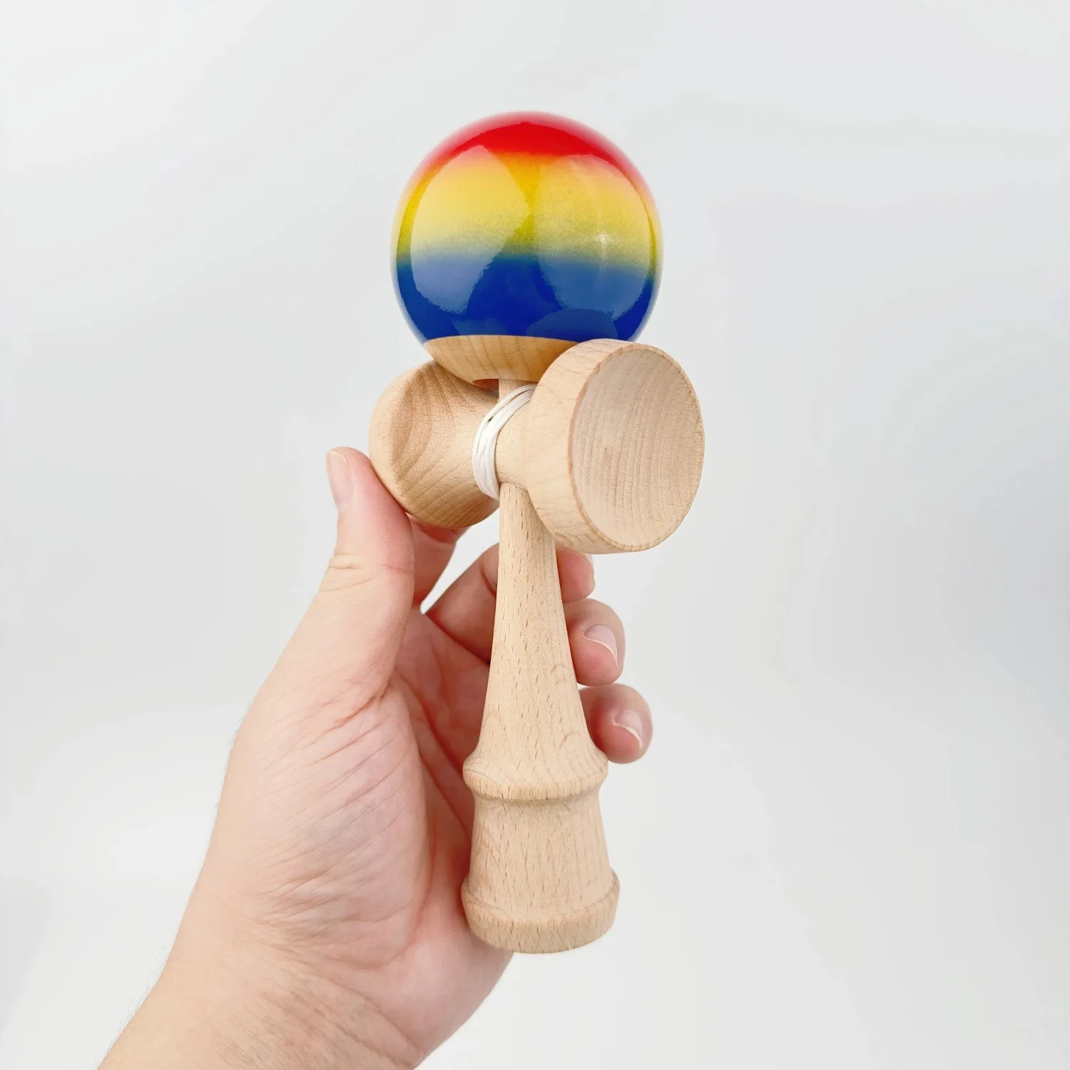 1-unidade-de-bola-kendama-arco-Iris-para-malabarismo--multicolorido-vermelho-amarelo-azul-com-bastao-de-madeira-duravel-ideal-para-coordenacao-mao-olho