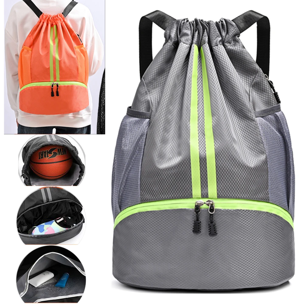 Plecak Sportowy Koszykówka Podróż Outdoor Wodoodporny Pływanie Fitness Podróż Torba Sportowa Koszykówka Saszetka Plecak Turystyczny Wspinaczkowy