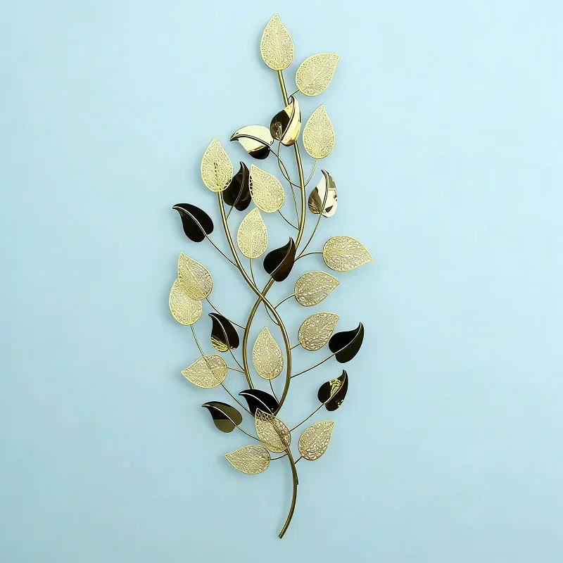 Modern minimalist three-dimensional entrance wrought iron creative homestay wall decoration TV background wall decoration decora