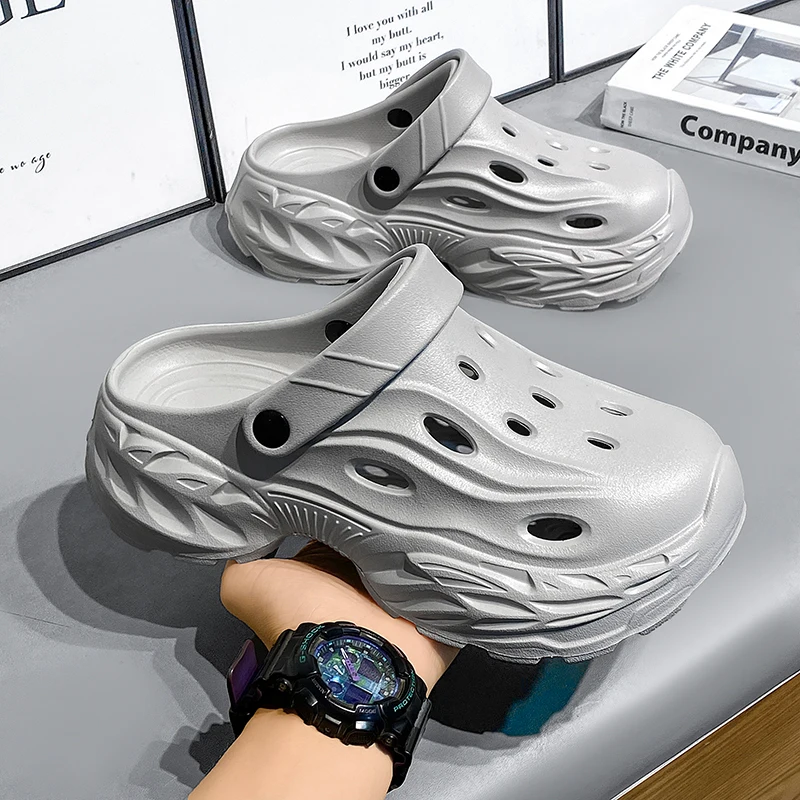 Sommer-Oberbekleidung für Herren und Damen, rutschfeste, geruchshemmende Zehensandalen mit dicker Sohle für Paare, lässige Strandpantoffeln – Detail 16
