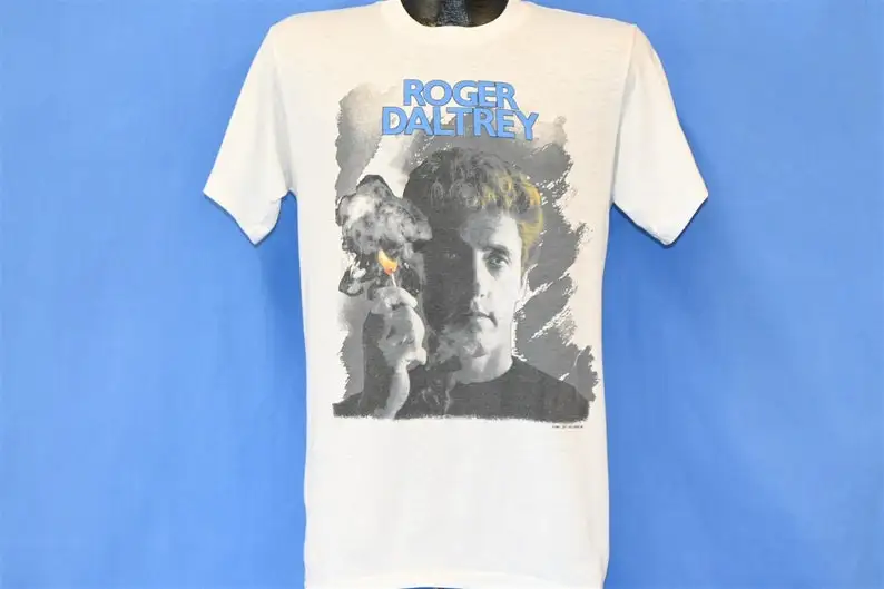 80s Roger Daltrey Under a Raging Moon Solo Album The Who Rock t-shirt Medium