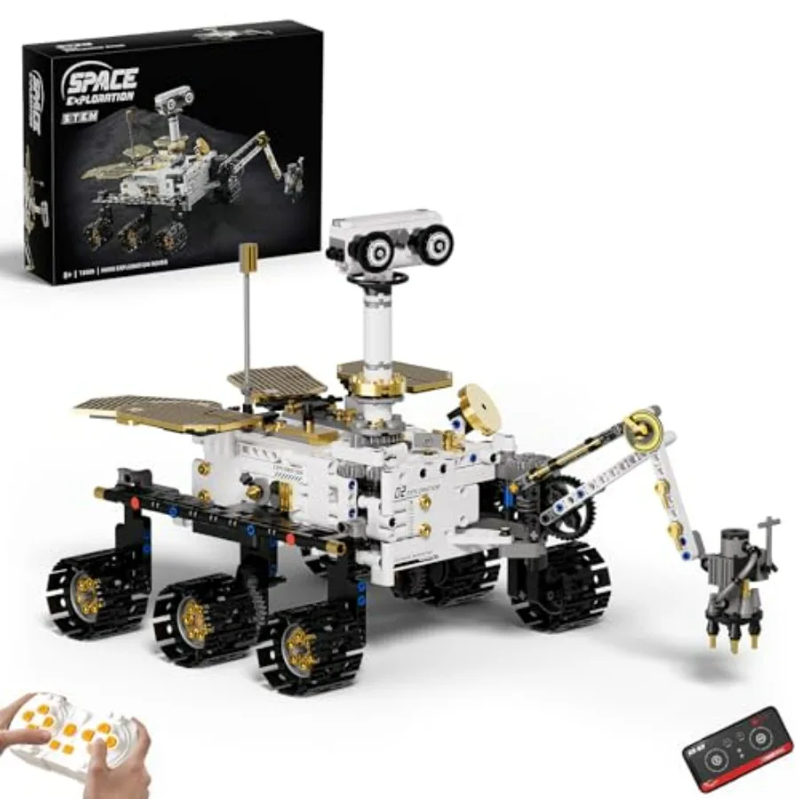 

Remote APP Controlled Mars Rover STEM Building Set for Boys Ages 8-14 Space Toys for Ages 8-12 Science Gift for Boys Girls 1007
