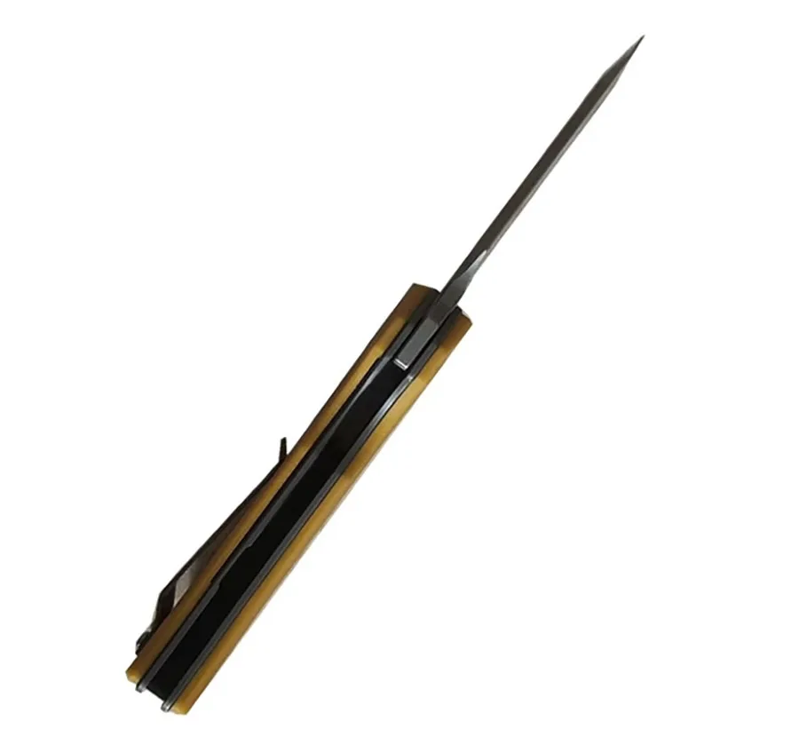 LEMIFSHE-Couteau pliant Flipper, lame 14C28N, manche en fibre de carbone, extérieur, camping, survie, outil de poche multifonctionnel EDC, nouveau