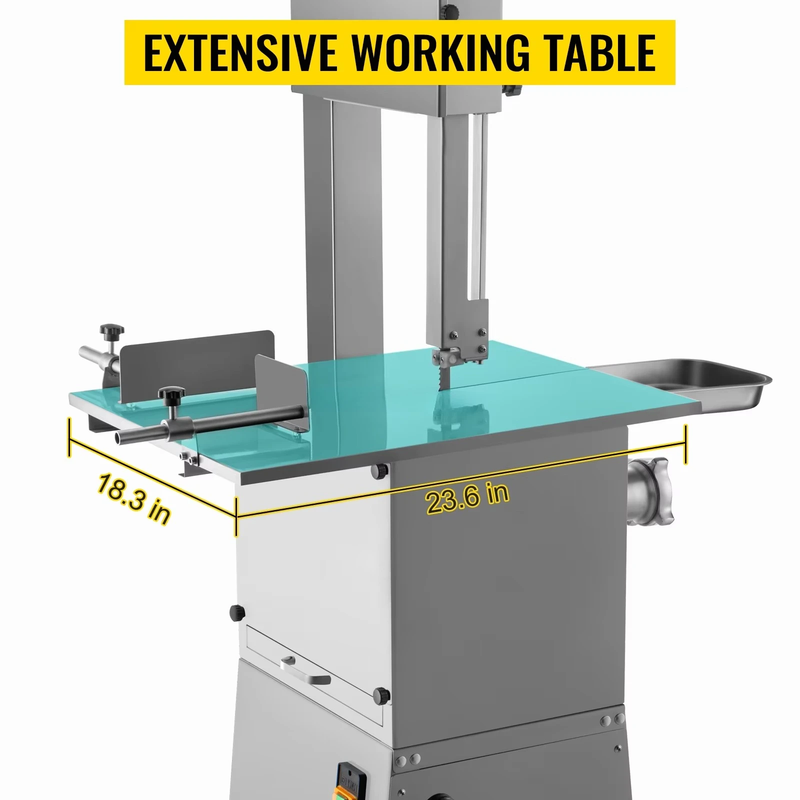 منشار اللحم التجاري 2 في 1 مفرمة اللحم الكهربائية آلة قطع العظام من الفولاذ المقاوم للصدأ