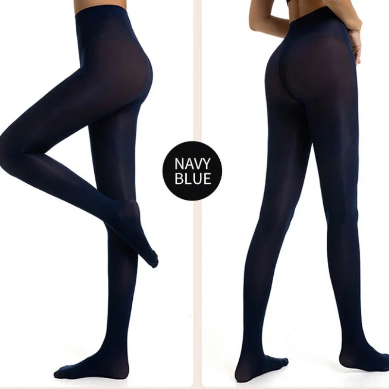 

2025 45-80kg Candy Color Women Tights Plus Size Pantyhose Ammonia Knitted Dancing Socks 40d Grey Red Light Brown Black