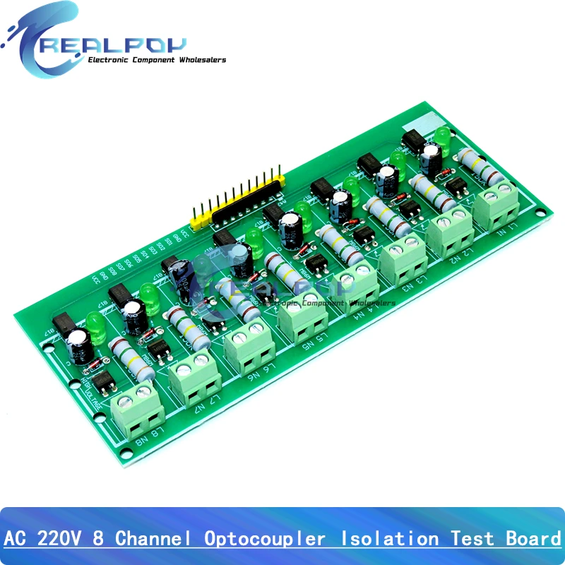 1/3/8 Channel AC 220V MCU TTL Level 8 Ch Optocoupler Isolation Test Board Isolated Detection Tester PLC Processors Module