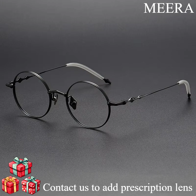 

Ytt New Retro Round Eyeframe Ultra Light and Comfortable Titanium Alloy Men's and Women's Fashion Trendy Eyeframe