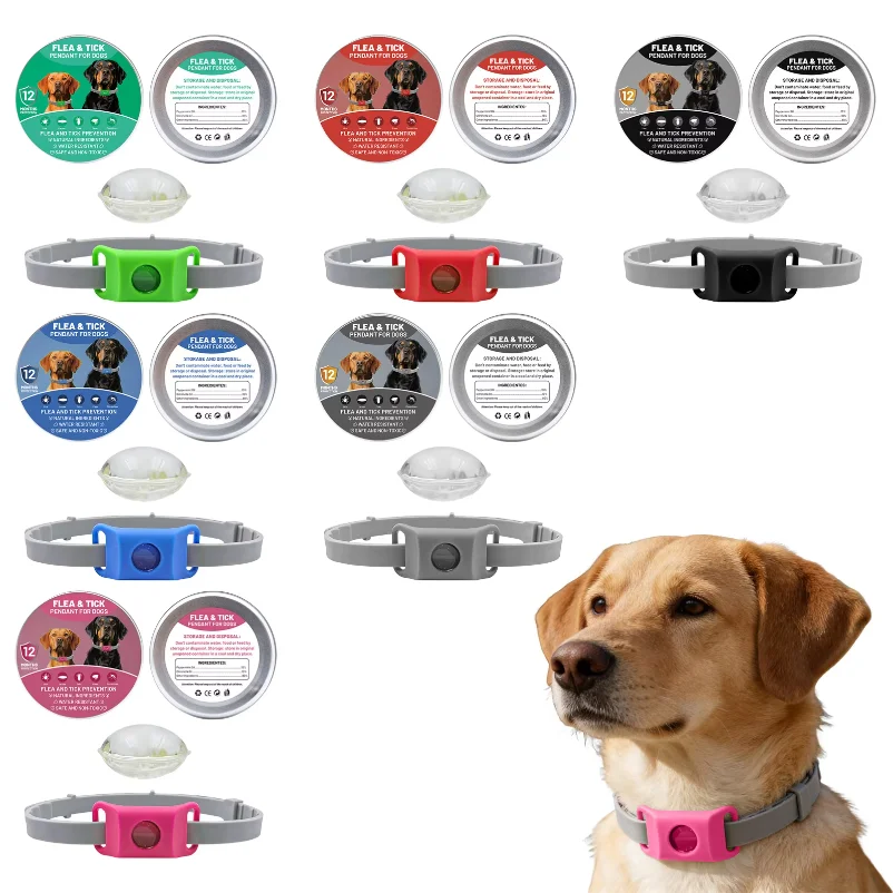 Pendant Flea And Tick Pendant For Dogs Natural Ingredients Against And Ticks. (Green One Size Fits All)
