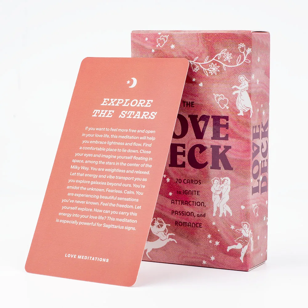 

The Love Deck Cards 70Pcs Tarot Cards English Visions Divination Edition Deck For Parties Precognition Board Playing Games
